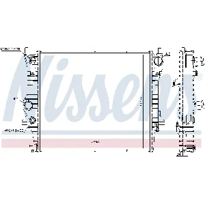 Hladnjak, hlađenje motora NISSENS NIS 66708 IC-D104AC