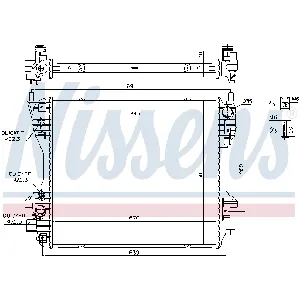 Hladnjak, hlađenje motora NISSENS NIS 66709 IC-DED99E