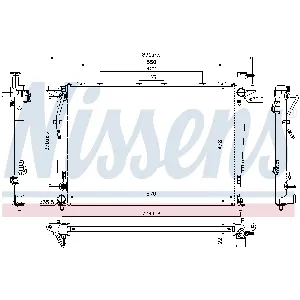 Hladnjak, hlađenje motora NISSENS NIS 66781 IC-D69842