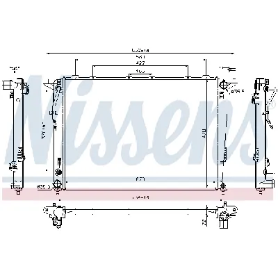 Hladnjak, hlađenje motora NISSENS NIS 66781 IC-D69842