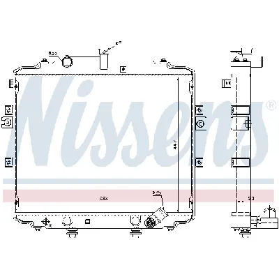 Hladnjak, hlađenje motora NISSENS NIS 66996 IC-C0ECA0