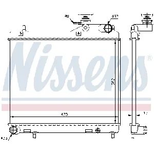 Hladnjak, hlađenje motora NISSENS NIS 67049 IC-A96089