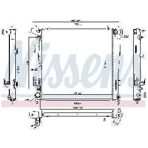 Hladnjak, hlađenje motora NISSENS NIS 67078 IC-AFE49E