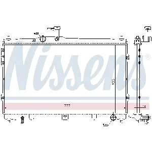Hladnjak, hlađenje motora NISSENS NIS 67095 IC-D13339