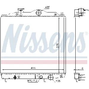 Hladnjak, hlađenje motora NISSENS NIS 67100 IC-473364
