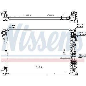 Hladnjak, hlađenje motora NISSENS NIS 67101 IC-B8BE61