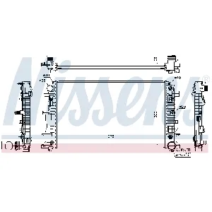 Hladnjak, hlađenje motora NISSENS NIS 67157A IC-B4FF17