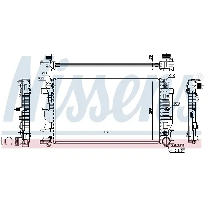 Hladnjak, hlađenje motora NISSENS NIS 67157A IC-B4FF17