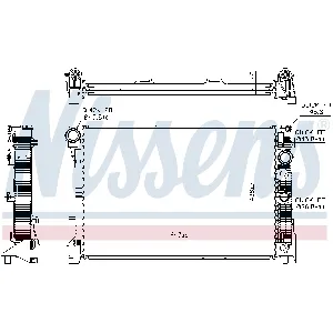 Hladnjak, hlađenje motora NISSENS NIS 67163 IC-B3B141