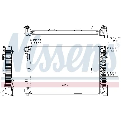 Hladnjak, hlađenje motora NISSENS NIS 67163 IC-B3B141