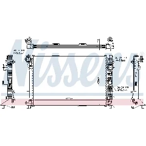 Hladnjak, hlađenje motora NISSENS NIS 67168 IC-B65CCA