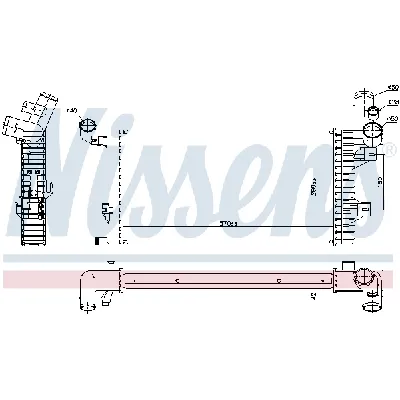 Hladnjak, hlađenje motora NISSENS NIS 67172 IC-DA2BC3