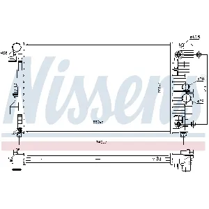 Hladnjak, hlađenje motora NISSENS NIS 67174 IC-C0ECA1