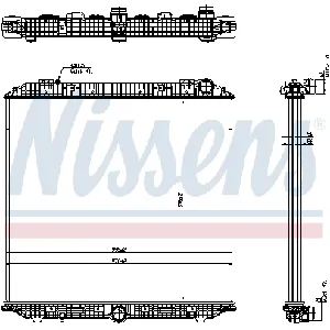 Hladnjak, hlađenje motora NISSENS NIS 671750 IC-G0PU2F