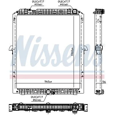 Hladnjak, hlađenje motora NISSENS NIS 67176 IC-E4A596