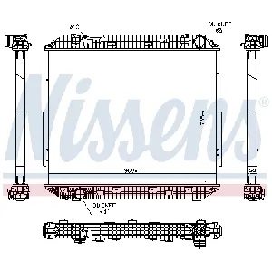 Hladnjak, hlađenje motora NISSENS NIS 671780 IC-E4A5A4