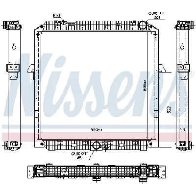 Hladnjak, hlađenje motora NISSENS NIS 67191 IC-E4A5A8