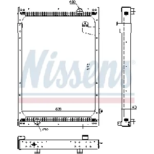 Hladnjak, hlađenje motora NISSENS NIS 67195 IC-DE3FCE