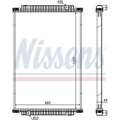 Hladnjak, hlađenje motora NISSENS NIS 67196 IC-E357A9