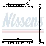Hladnjak, hlađenje motora NISSENS NIS 672060 IC-E5D0A3
