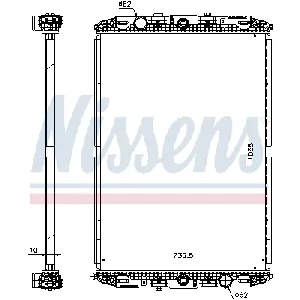 Hladnjak, hlađenje motora NISSENS NIS 67219 IC-DCD53F