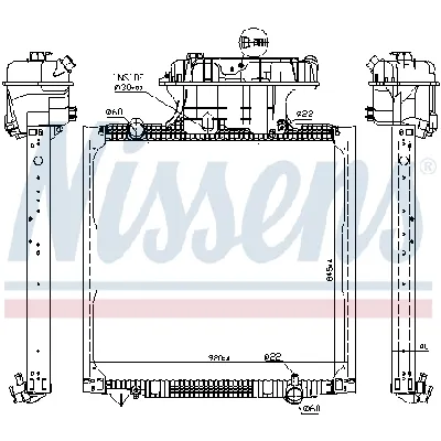 Hladnjak, hlađenje motora NISSENS NIS 67225 IC-B8BE68