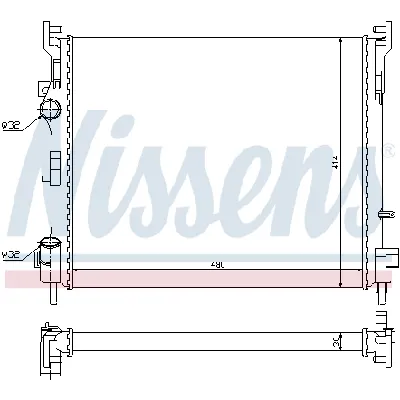 Hladnjak, hlađenje motora NISSENS NIS 67229 IC-A35994