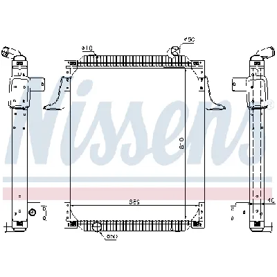 Hladnjak, hlađenje motora NISSENS NIS 67245 IC-B56049