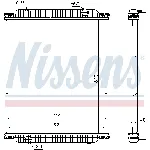 Hladnjak, hlađenje motora NISSENS NIS 672570 IC-C3E42D