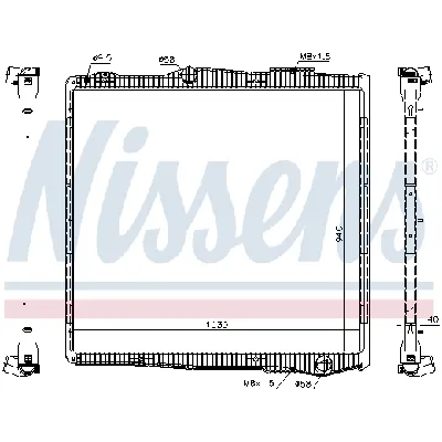 Hladnjak, hlađenje motora NISSENS NIS 67290 IC-D38B7C