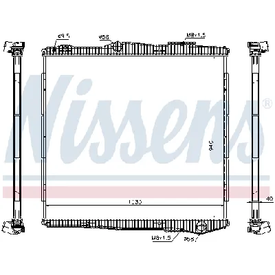 Hladnjak, hlađenje motora NISSENS NIS 672900 IC-D38B85