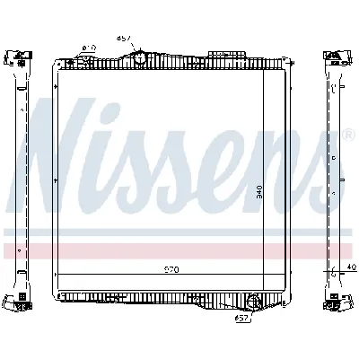 Hladnjak, hlađenje motora NISSENS NIS 67291 IC-E1A9F0