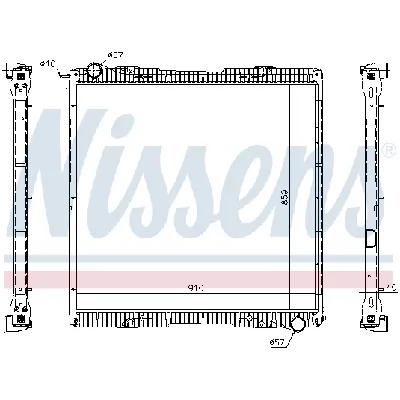 Hladnjak, hlađenje motora NISSENS NIS 67292 IC-DF02B1