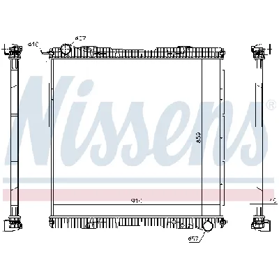 Hladnjak, hlađenje motora NISSENS NIS 672920 IC-DABD6A