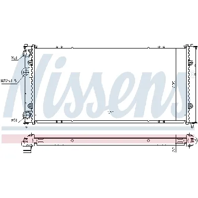 Hladnjak, hlađenje motora NISSENS NIS 673001 IC-A35995