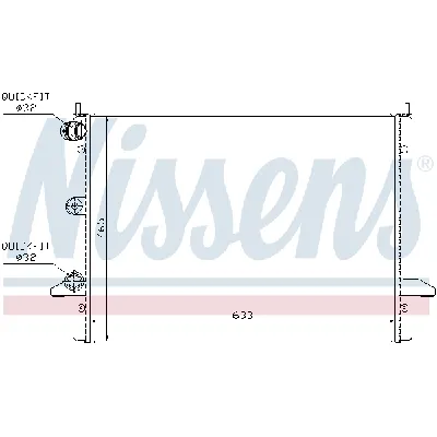 Hladnjak, hlađenje motora NISSENS NIS 67303 IC-473543