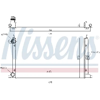 Hladnjak, hlađenje motora NISSENS NIS 67304 IC-473544