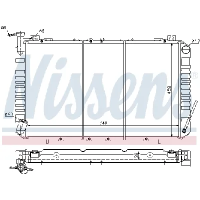 Hladnjak, hlađenje motora NISSENS NIS 67327 IC-9D28BE