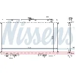 Hladnjak, hlađenje motora NISSENS NIS 67349A IC-A3599A