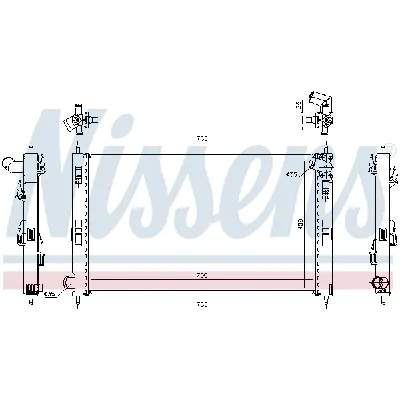 Hladnjak, hlađenje motora NISSENS NIS 67359 IC-B3B144