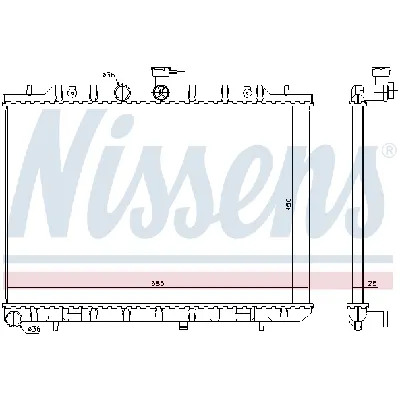 Hladnjak, hlađenje motora NISSENS NIS 67366 IC-C0ECA4