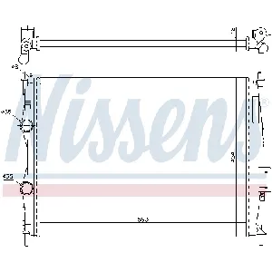 Hladnjak, hlađenje motora NISSENS NIS 67368 IC-DA5A6B