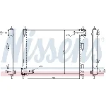 Hladnjak, hlađenje motora NISSENS NIS 67370 IC-C672D1