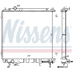 Hladnjak, hlađenje motora NISSENS NIS 67482 IC-9D28C1