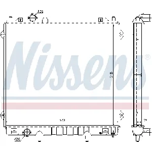 Hladnjak, hlađenje motora NISSENS NIS 67483 IC-9D28C2