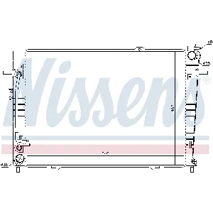 Hladnjak, hlađenje motora NISSENS NIS 67486 IC-A359A0