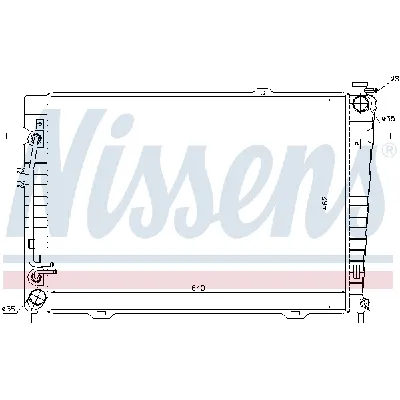 Hladnjak, hlađenje motora NISSENS NIS 67486 IC-A359A0