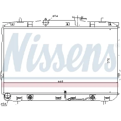 Hladnjak, hlađenje motora NISSENS NIS 67489 IC-9D28C6