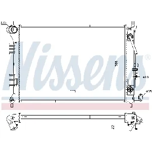 Hladnjak, hlađenje motora NISSENS NIS 675014 IC-D6987A