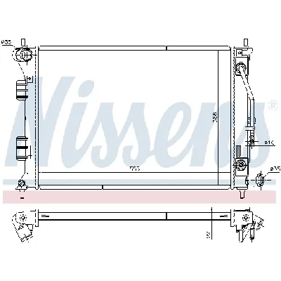 Hladnjak, hlađenje motora NISSENS NIS 675014 IC-D6987A